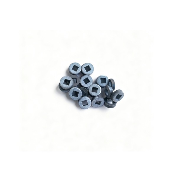 3mm方形孔永磁铁氧体转子磁环 7x3x2mm